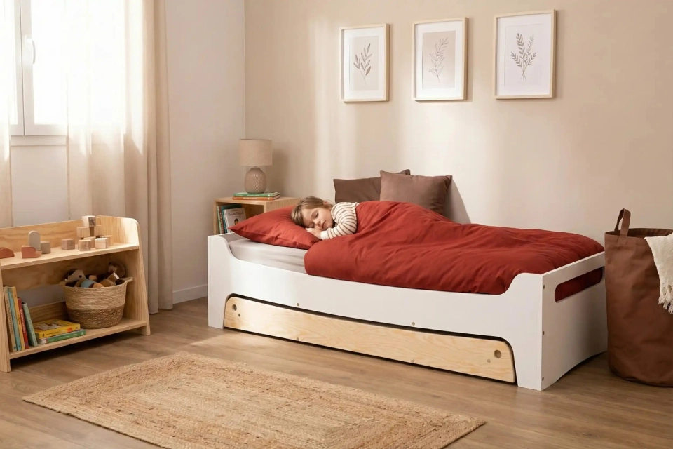 Das Bett mit Schubladen: Ihr Geheimnis für maximale Raumausnutzung in kleinen Wohnungen